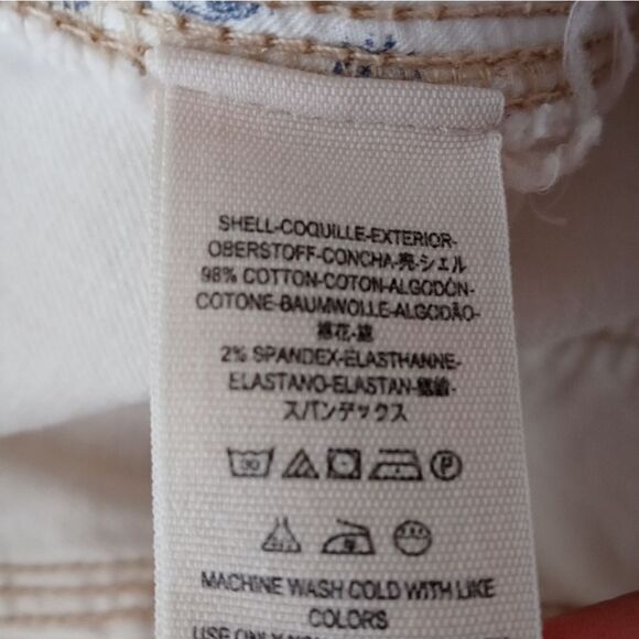 Free People ivory jean skirt size 27 - Picture 5 of 6